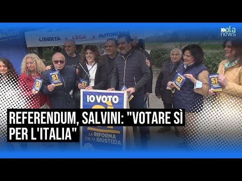 Video Referendum, Salvini: Con il sì, i giudici che sbagliano saranno sanzionati