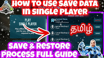 How To Use Save In Ark Mobile Single Player / Ark survival evolved / Full Guide in Tamil / Tamil tip
