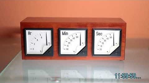 voltmeter desk clock