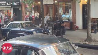 Timothee Chalamet Films Action Scene For "Marty Supreme" In New York City