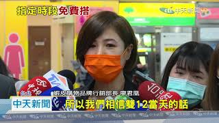 20201210中天新聞　北捷也慶雙12！　指定時段搭車「全線0元」