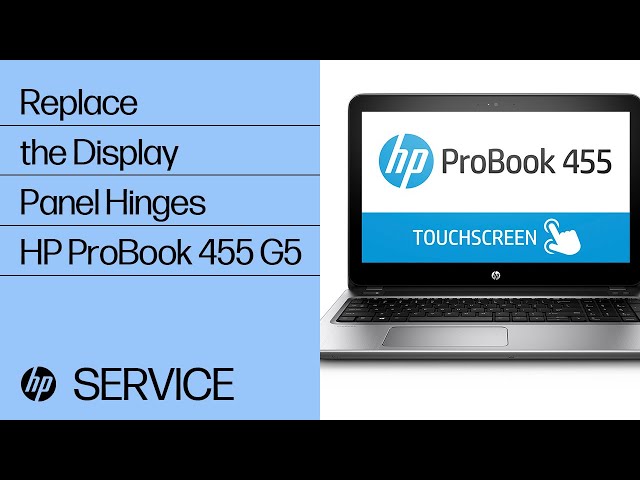 Replace the Display Panel Hinges | HP ProBook 455 G5 | HP - YouTube