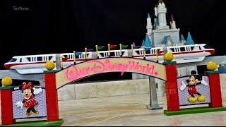 Walt Disney World Monorail Playset with Resorts and More in action