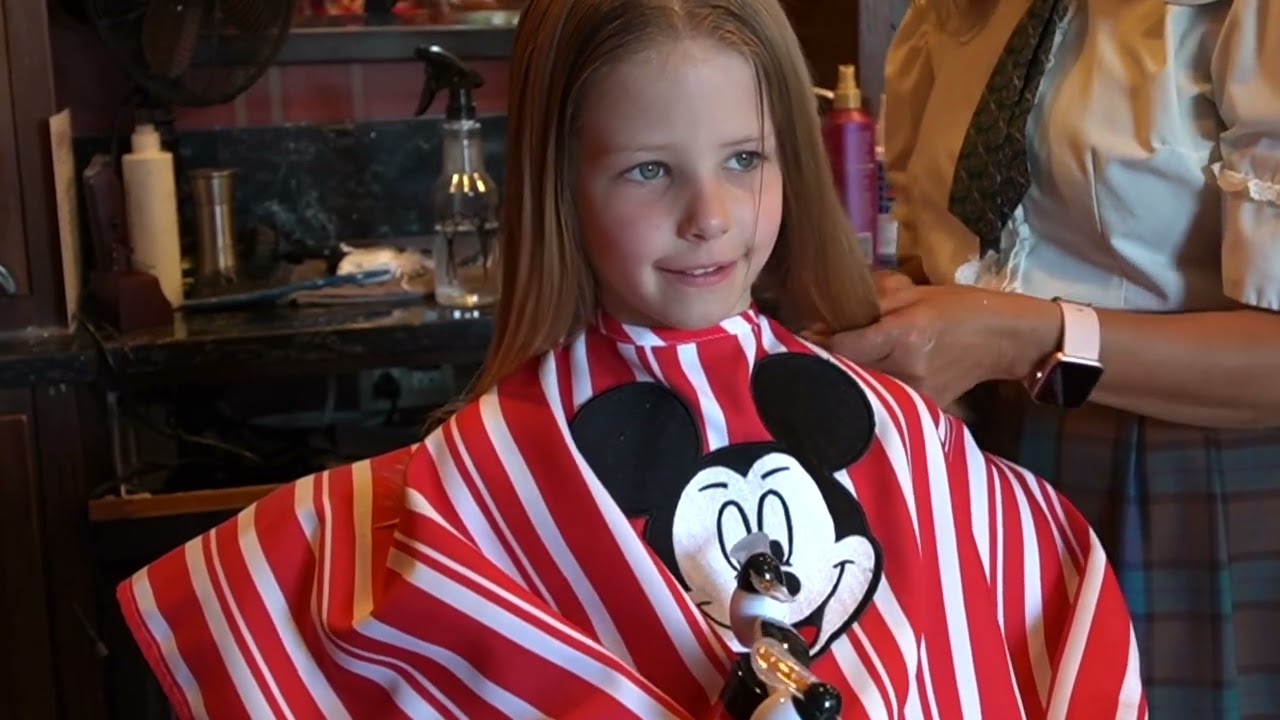 Disney's Big First Haircut at the Barber