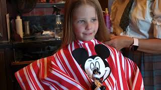 Disney's 1st Haircut at Harmony Barber Shop