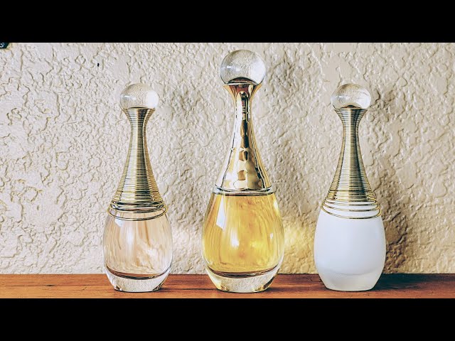 Dior Beauty Review | J'adore Comparison - eau de parfum, parfum d'eau, and  L'Or - YouTube