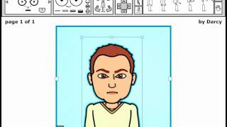 Bitstrips Tutorial - Adding facial expressions to characters in the Comic Builder