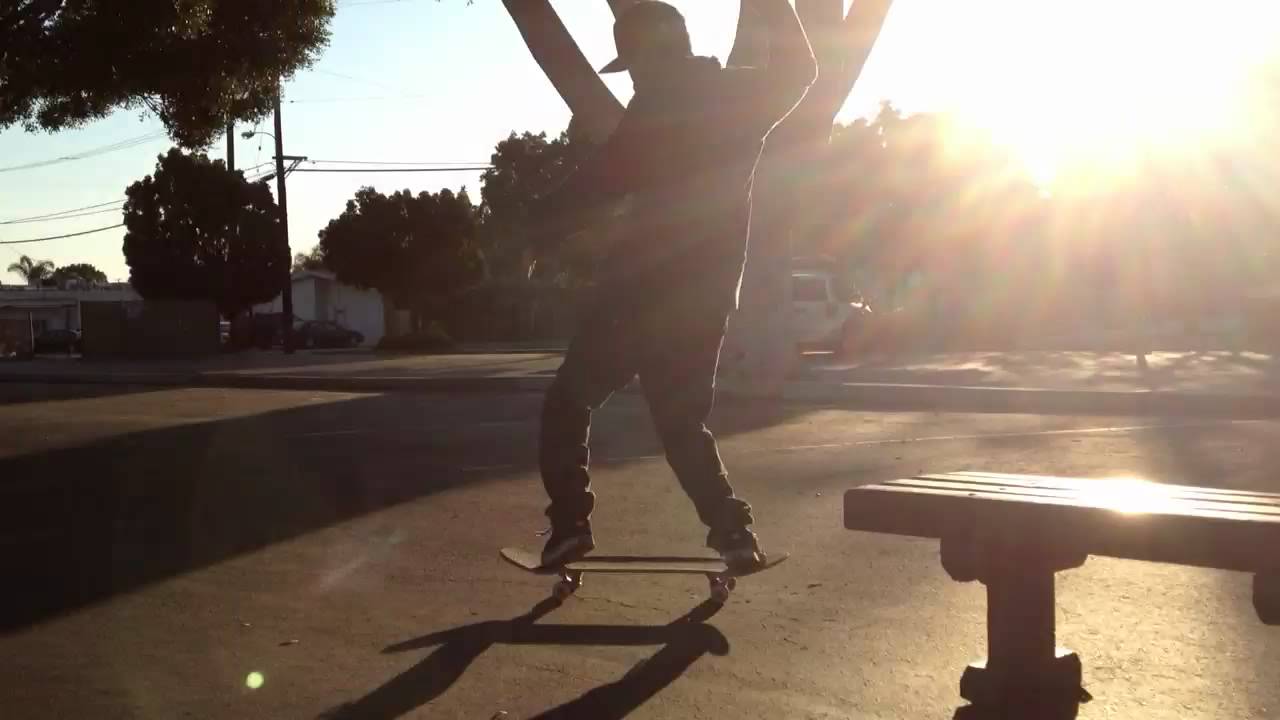 Backside 180 fakie nose grind 180