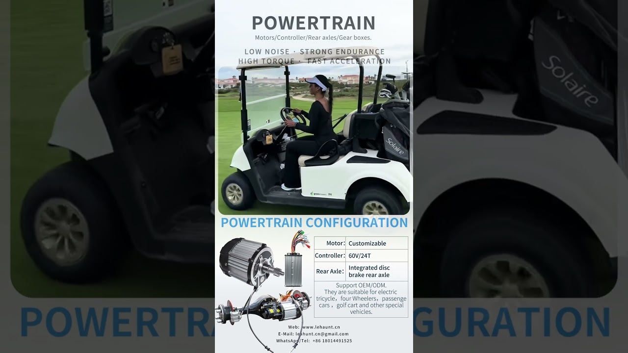 Product:motors,controller,rear axles wiht gear boxes.Support OEM/ODM 