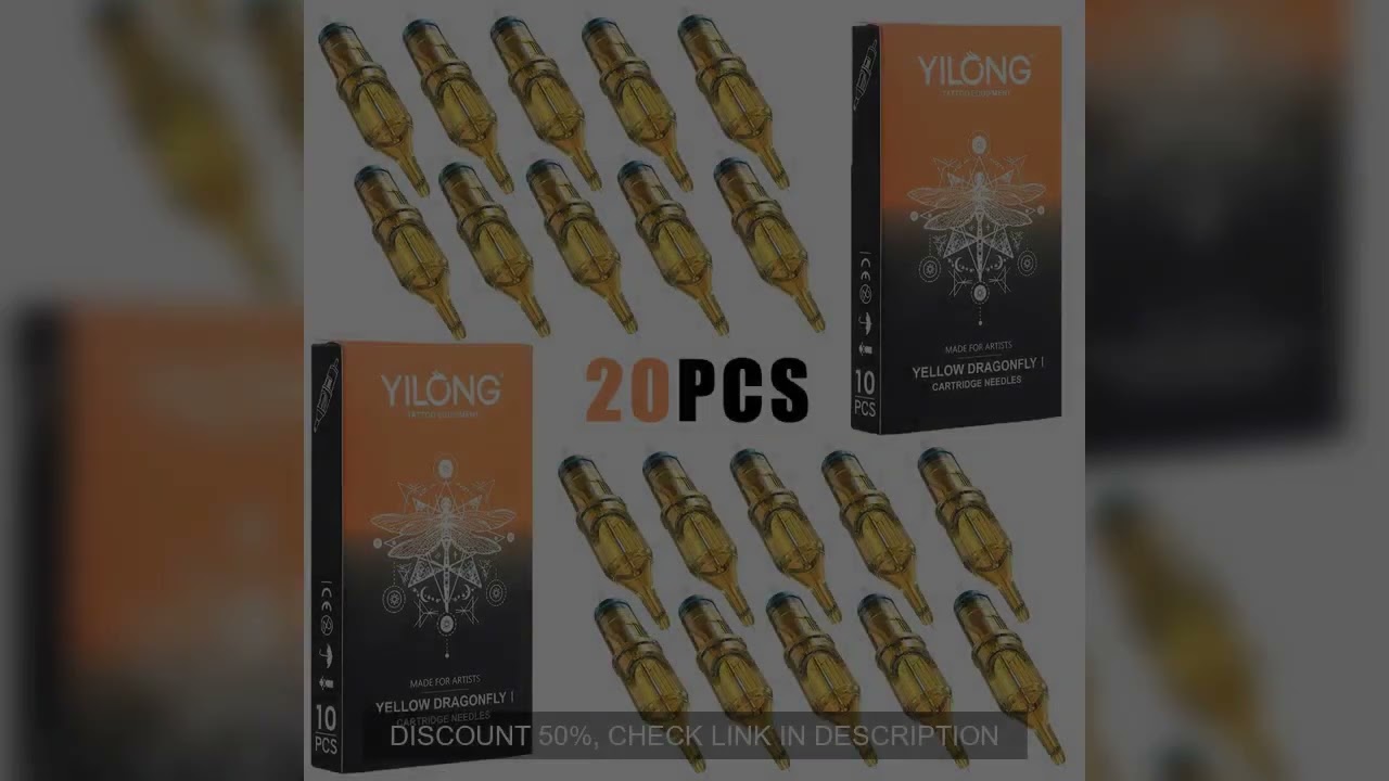20PCS YILONG Cartridge Tattoo Needles RL Tattoo Needles Permanent Make-Up Tattoo Tool for Cartridge