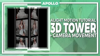 Alight Motion Tutorial: 3D Tower + Camera Movement | Advanced Transition | After Effects Inspired screenshot 2