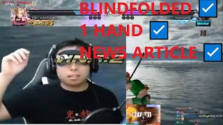 1 Hand Blindfolded Tekken? We Made The News For This