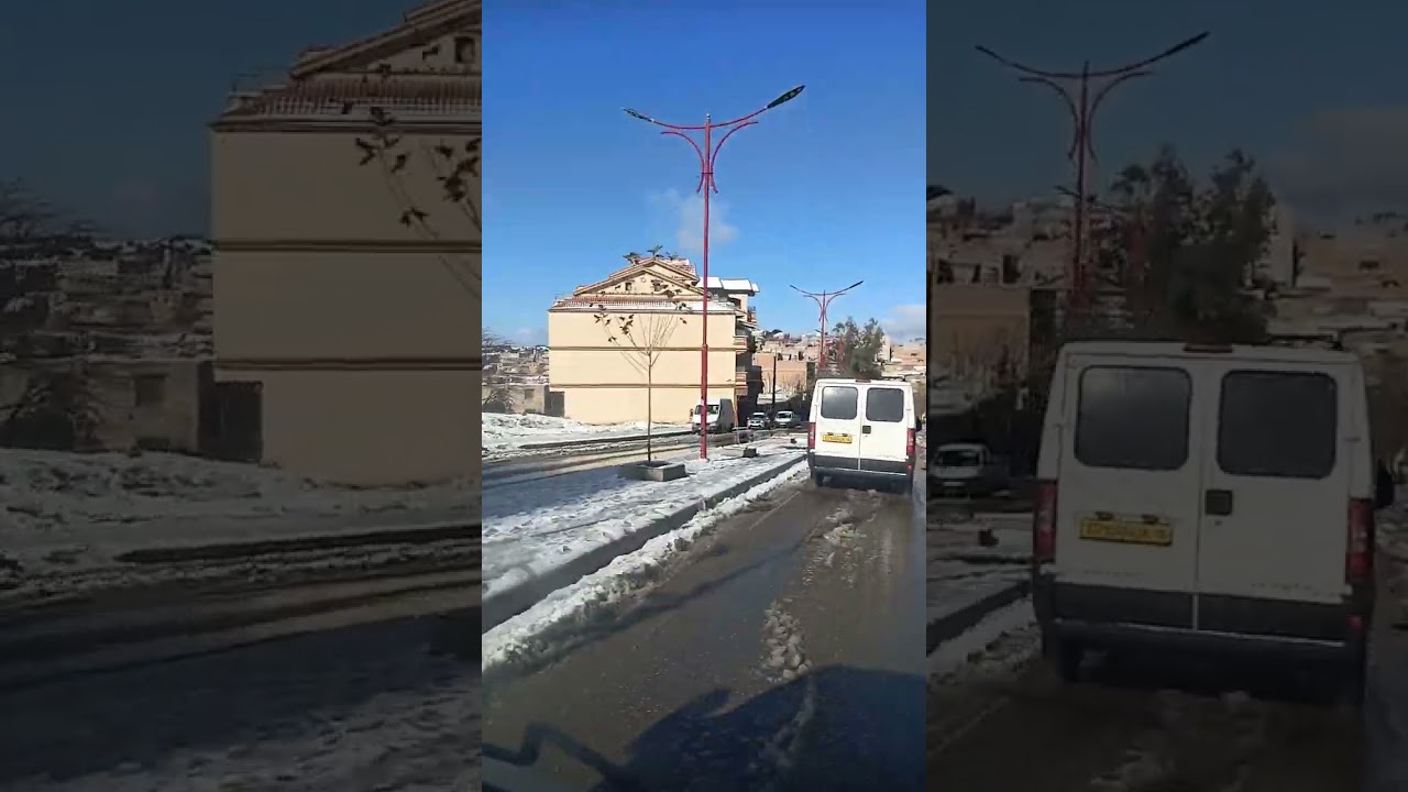 جولة في مدينة المدية وهي مكسبة اللون الأبيض😍🌹