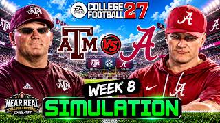 Texas A&M vs Alabam | Week 8 | CFB 27 Simulation