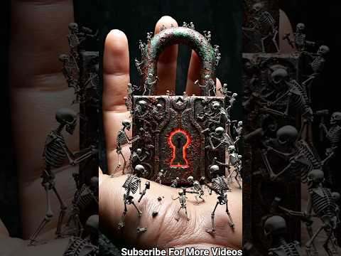 Mini Skeleton Workers Opening a Giant Lock 🔒😱😮