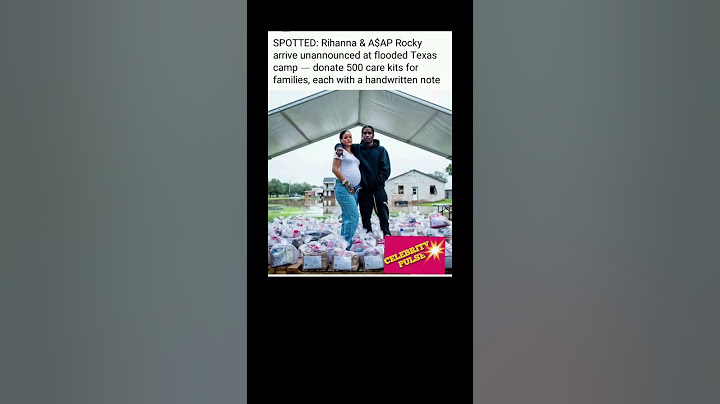 Rihanna & ASAP Rocky SURPRISE Texas Flood Victims—500 Care Kits with LOVE Notes!#rihanna #shorts