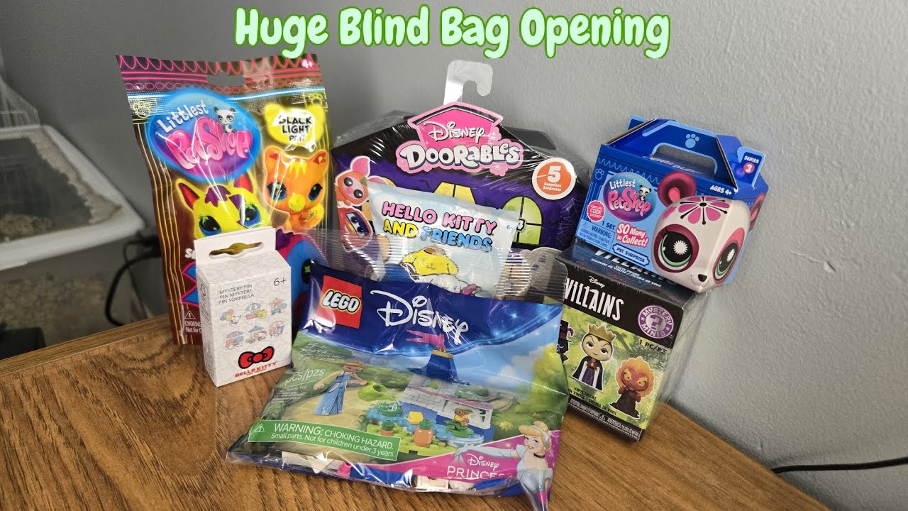 Huge Blind Bag Opening | Littlest Pet Shop, Lego, Funko, Doorables, Mystery Pin, Hello Kitty Figure