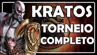 Mortal Kombat 9 - Jogando com Kratos Torneio Completo ( PT BR )