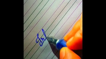 "Irfan"♡ Beautiful name in Cursive writing #calligrapherambesh #shorts