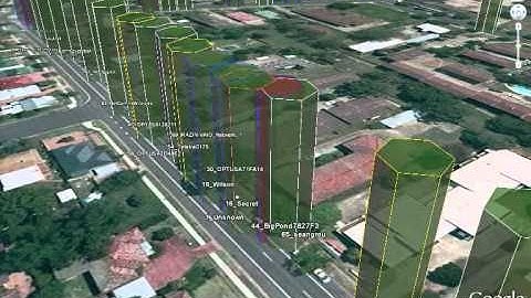 Wireless Network Analysis using Google Earth