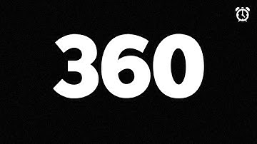 360 Second Countdown Timer (4K) | 6 Minute Timer | How To | AJ AND DJ PRODUCTIONS