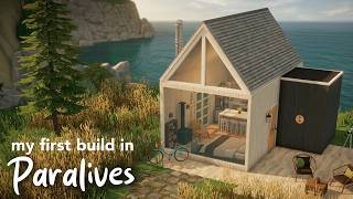 My First Paralives Build! Cozy Tiny Lakeside House Inspired by Pinterest