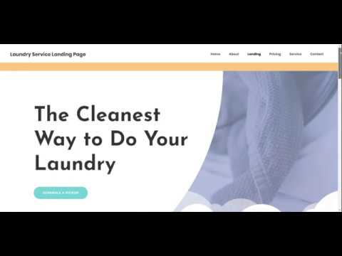 Laundry Service Website Theme