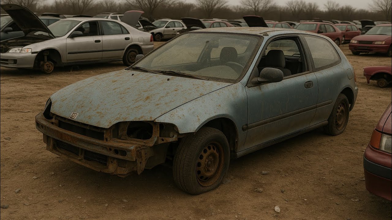 Honda Civic from the Junkyard Restoration and Tuning | Car mechanic simulator 2021