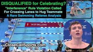 Swimmer Disqualified For Celebrating Final Win As Ncaa Referees Dq Kenneth Lloyd Spirit Vs Letter