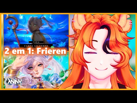 2 em 1: Frieren | Anny - BLUE e Taka - Carta ao Tempo | REACT VTUBER