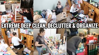 MOST EXTREME WHOLE HOUSE DEEP CLEAN, DECLUTTER &amp; ORGANIZE EVER! Resetting my home for the New Year!