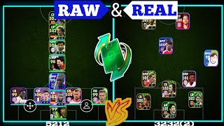 R&amp;R Matches:5212 Vs 3232(2) Formation In eFootball Mobile 25 
