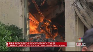 SPECIAL REPORT: Woman escapes uninjured from fire in downtown Tyler