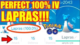 STRONGEST 100% IV PERFECT LAPRAS CAUGHT IN THE WILD!! SUPER RARE POKEMON GO GAMEPLAY screenshot 5