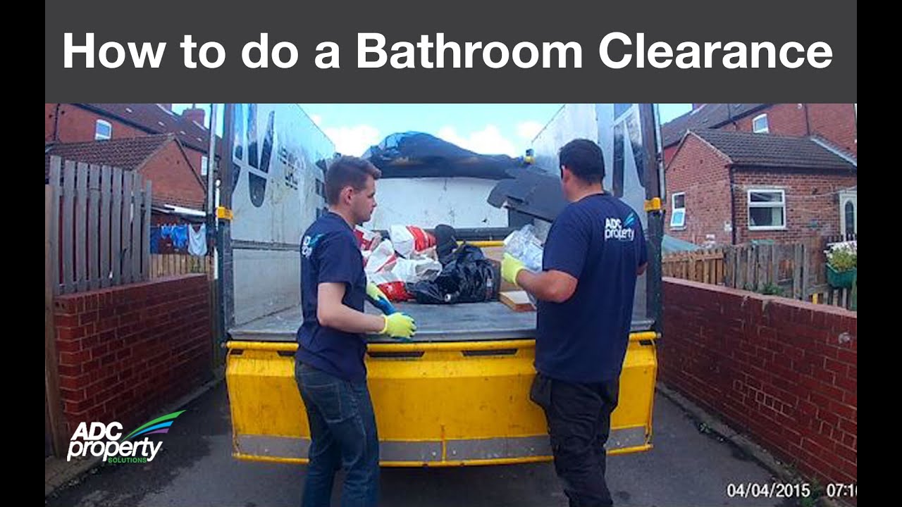 How to do a 2 yard bathroom rubbish clearance by ADC Property Solutions