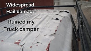 Sheltering Inside Truck Destroyed By Giant Hail Nearby Tornado