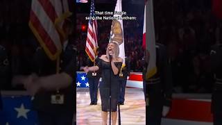 That time Fergie sang the National Anthem😂