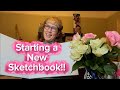 Starting a new sketchbook Jan 2026 | intuitive art | first page ideas!🌿