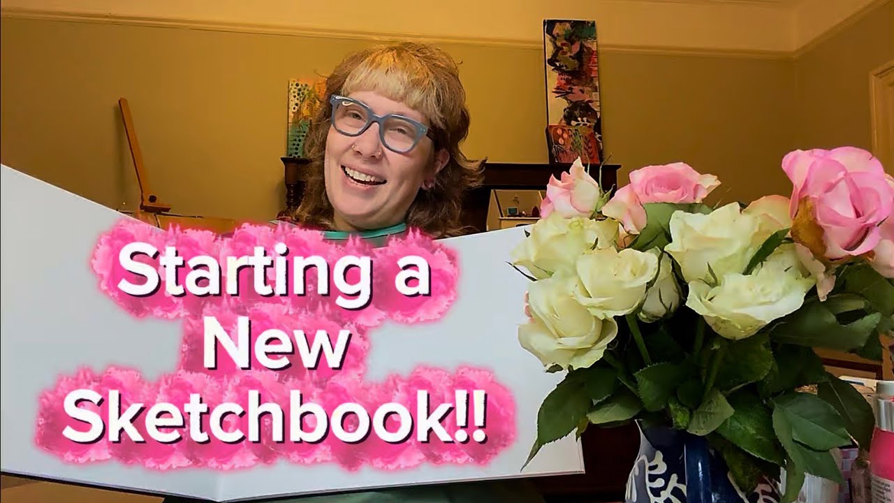 Starting a new sketchbook Jan 2026 | intuitive art | first page ideas!🌿 ...