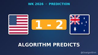 Watch This Before United States vs Australia — Data Prediction Inside #WC2026