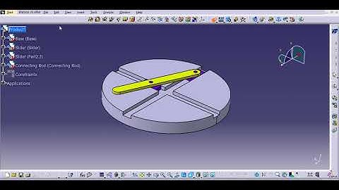 CATIA V5   Eliptical Trammel Simulation
