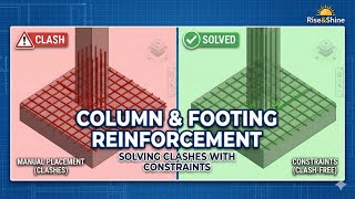 Structural Design #14  Master Column to Footing Rebar  Orientation, Hooks, & Constraints #bim #revit