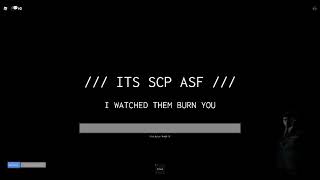 Roblox SCP Roleplay game rare loading screen (OLD/BAD video)