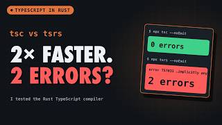 Full TypeScript Rewritten in Rust: I Tested tsrs Update