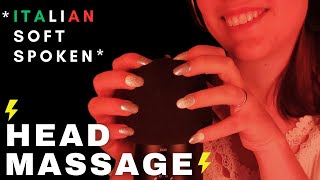 ASMR ITA - FAST AGGRESSIVE SCALP SCRATCHING MASSAGE | FOAM scratching | Italian soft spoken😍 screenshot 4