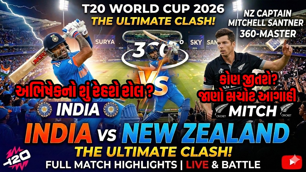 India vs New Zealand અમદાવાદમાં હાઈવોલ્ટેજ જંગ Ahmedabad Narendra Modi Stadium PowerPlay 2204 VRLIVE