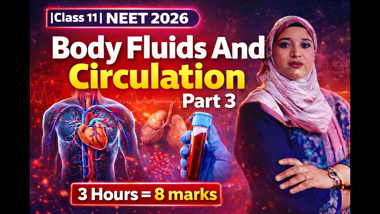 |BODY FLUID AND CIRCULATION |Part 3|Class 11|Biology|AAFRIN MA'AM#viralvideos