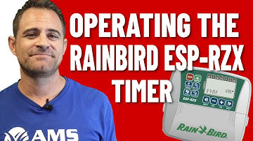 Operating The Rainbird ESP-RZX Timer
