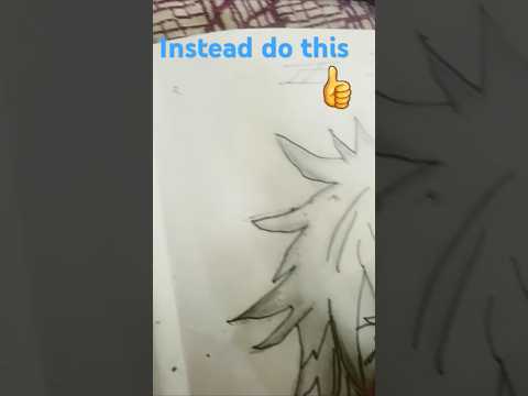 Drawing Gojo The