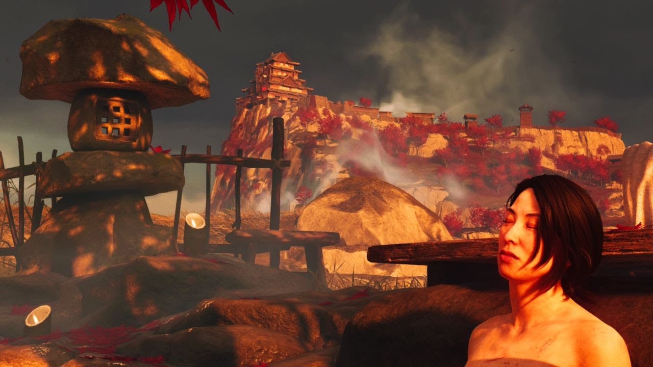 Bear Rock Hot Spring Location - Ghost of Yotei (PS5 Pro)